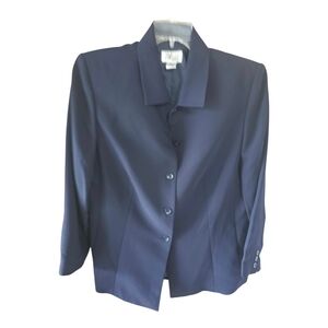 Style & Co. NWT Navy Blue 4-Button Blazer - Classic Structured Career Size 16 W